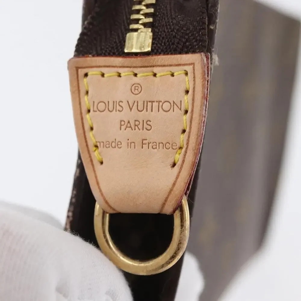 Louis Vuitton Monogram Bucket GM Accessory Pouch Brown